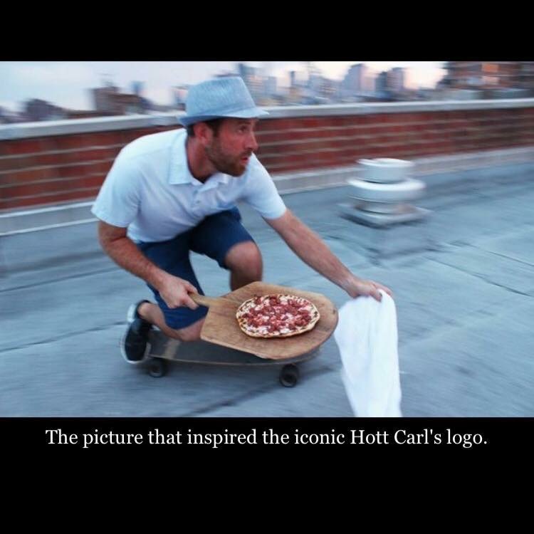 Hott Carl's skateboard pizza delivery